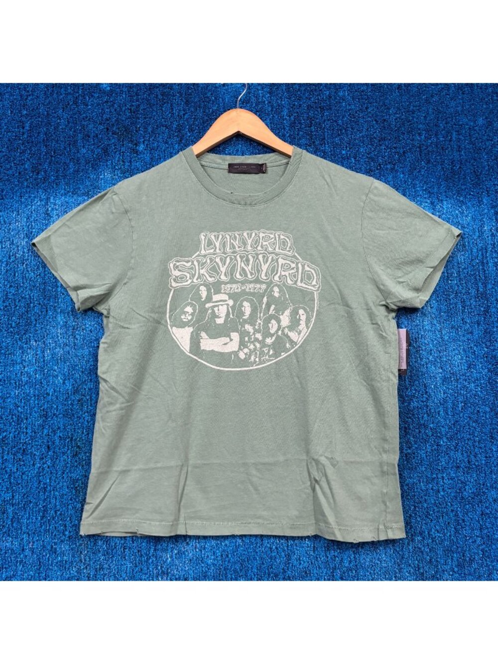 Lynyrd Skynyrd 1970-1977 Rock Green T-Shirt Size Large